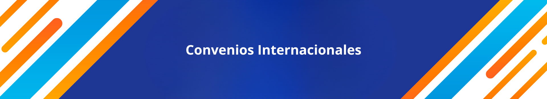 Portada de página de Convenios Internacionales