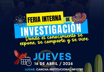 Imagen de anuncio para Feria Interna de Investigación