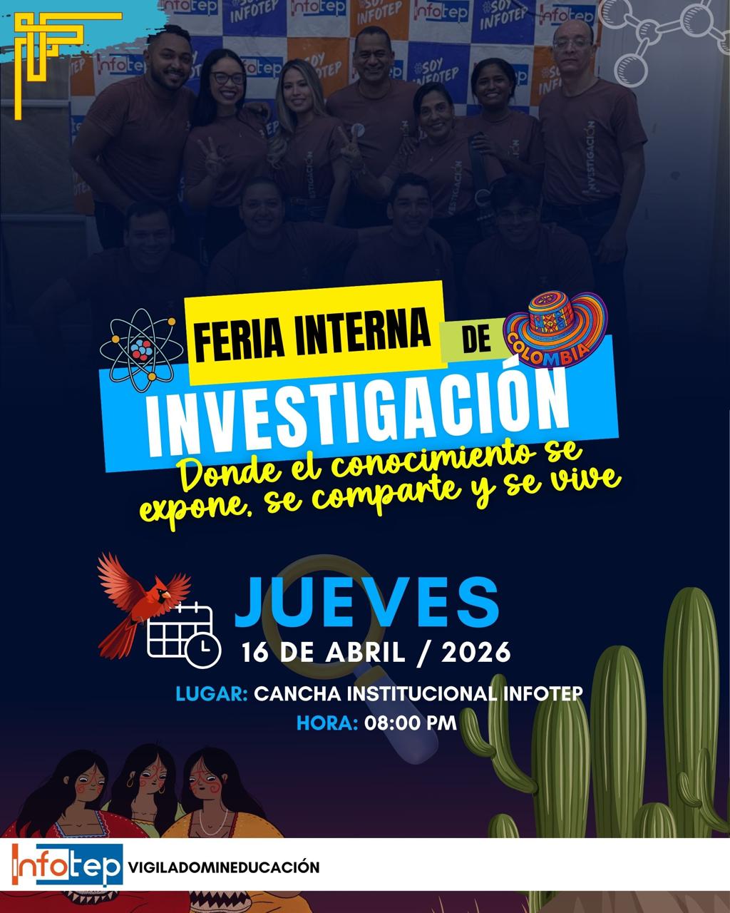 Imagen de anuncio para Feria Interna de Investigación