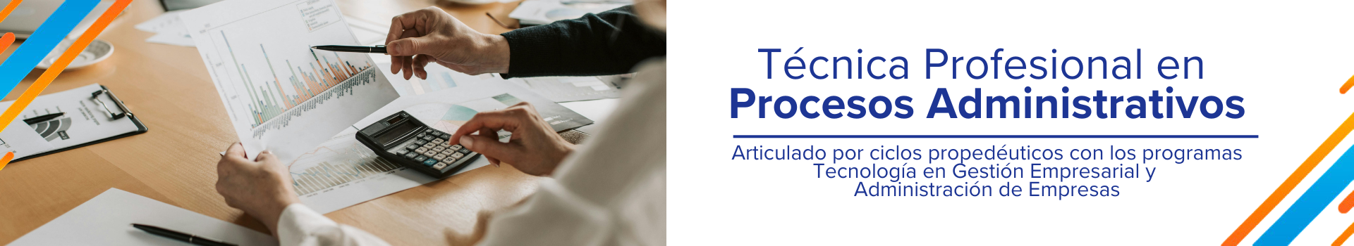Banner del programa Tecnica Profesional en Procesos Administrativos