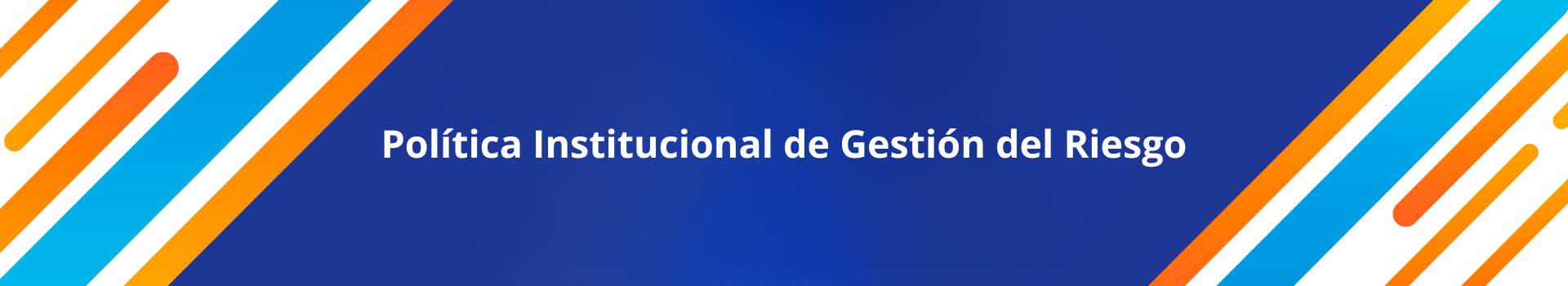 Portada de página sobre política de gestión de riesgo